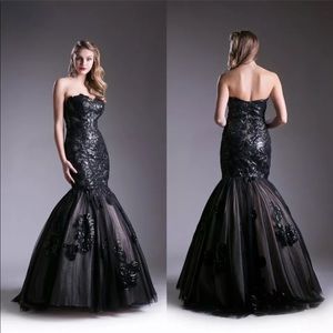*SOLD* $345 Jovani Black Mermaids  Size 22